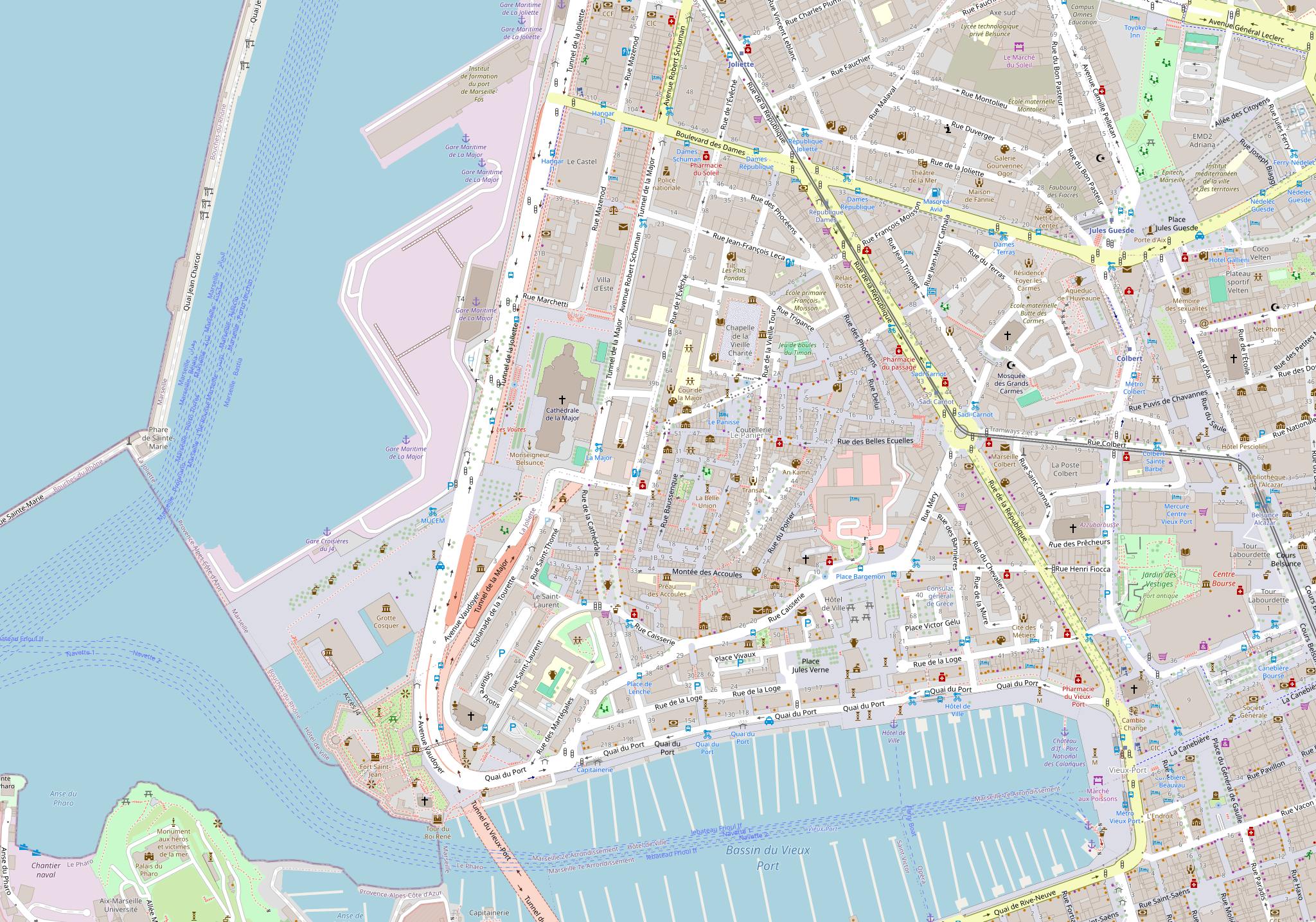 Plan du quartier — 27 rue Sainte-Françoise, 13002 Marseille